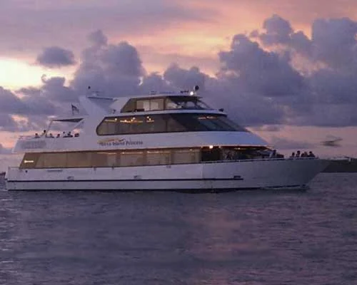 The Marco Island Princess at sunset